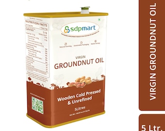 Aceite de cacahuete virgen prensado en frío de 5 litros / Sin refinar