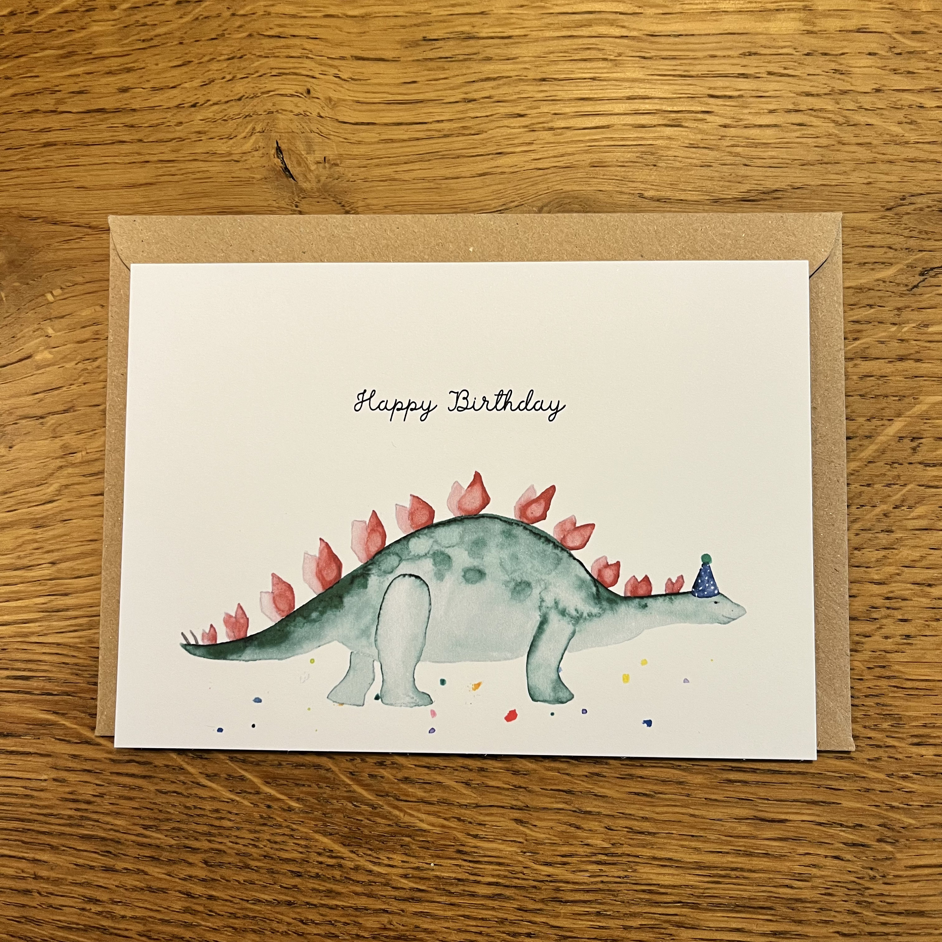 Geburtstagskarte Dinosaurier/Happy Birthday/ Dino Karte zum Geburtstag