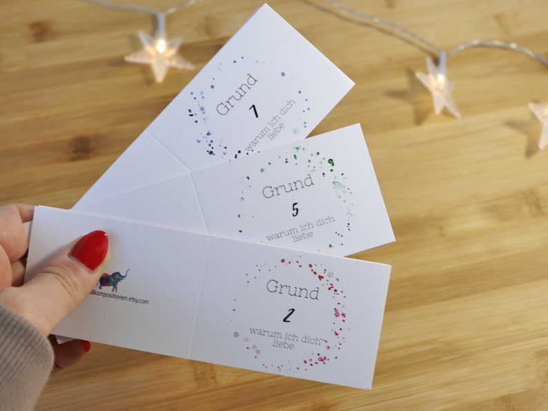 Adventskalender von Herzen24 Gründe warum ich dich liebe/lieb hab
