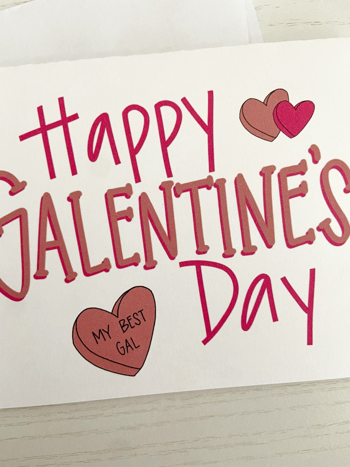Happy Galentine's Day Galentine's Day Card Blank Etsy