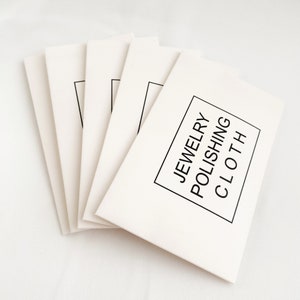 Double Sided Jewelry Polishing Cloth Silver & Gold Ring Cleaner