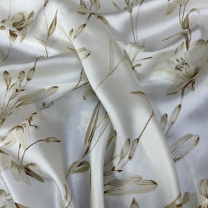 Silk Fabric/New Collection Italian Designer Fabric/Digital Inkjet Silk  Fabric/Fashion Week Italian Haute Couture Fabric ⋆