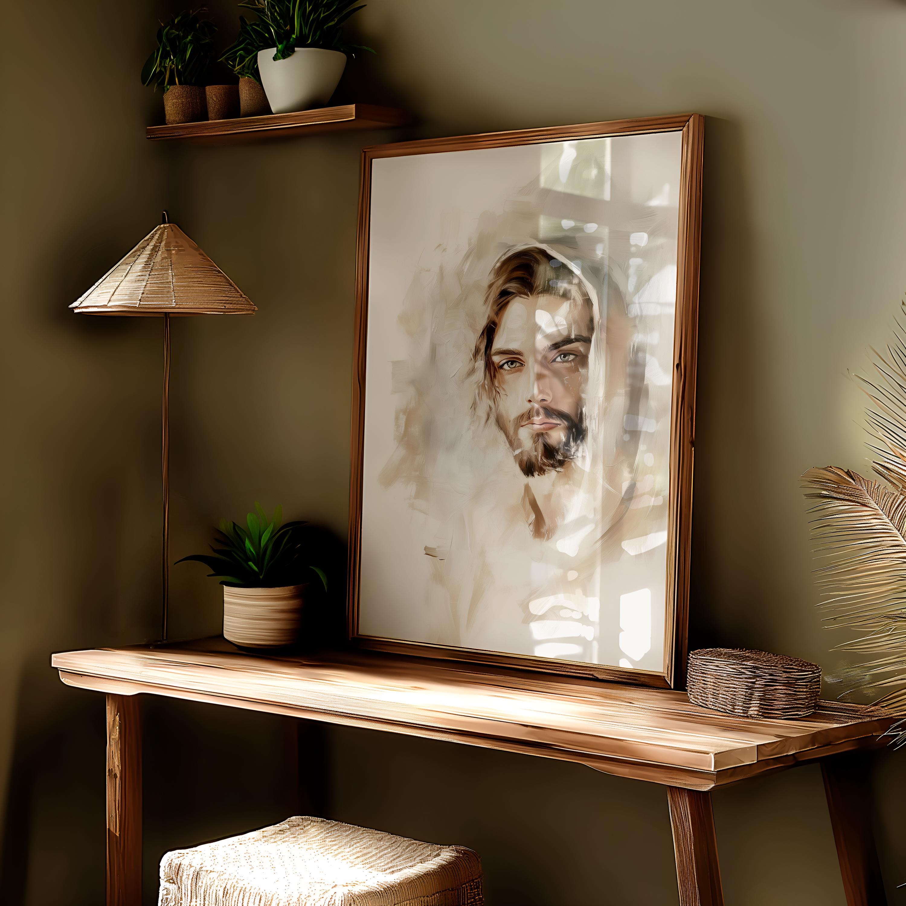 Jesus Christ Portrait: Modern Christian Wall Art (digital Download) - Etsy