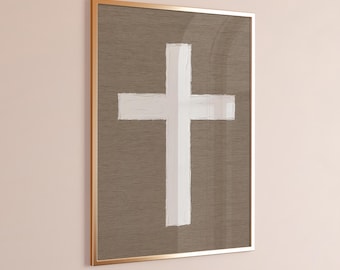 Jesus Christ Cross: Minimalist Christian Wall Art (Digital Download)