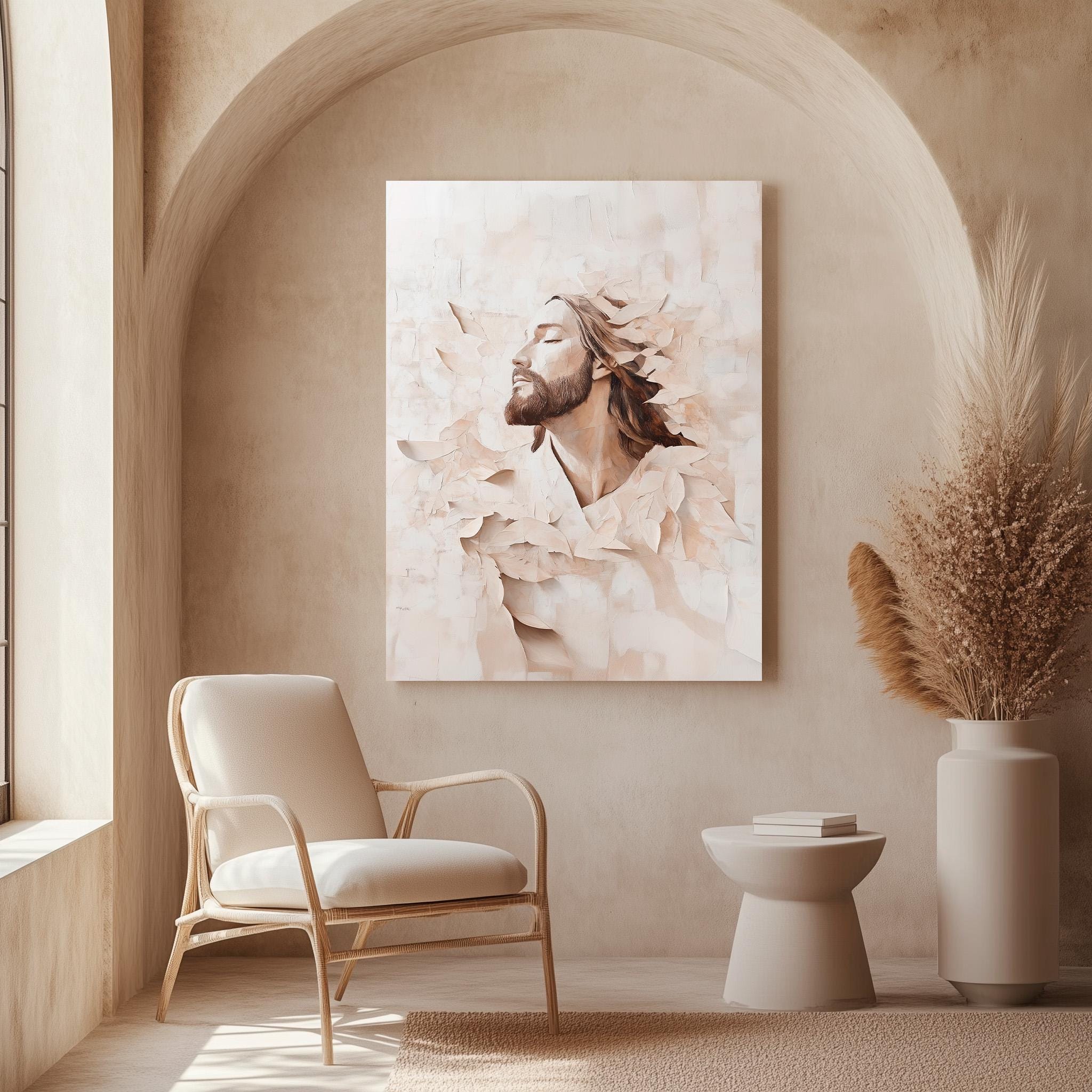 Modern Jesus Christ Portrait: Christian Wall Art (digital Download) - Etsy