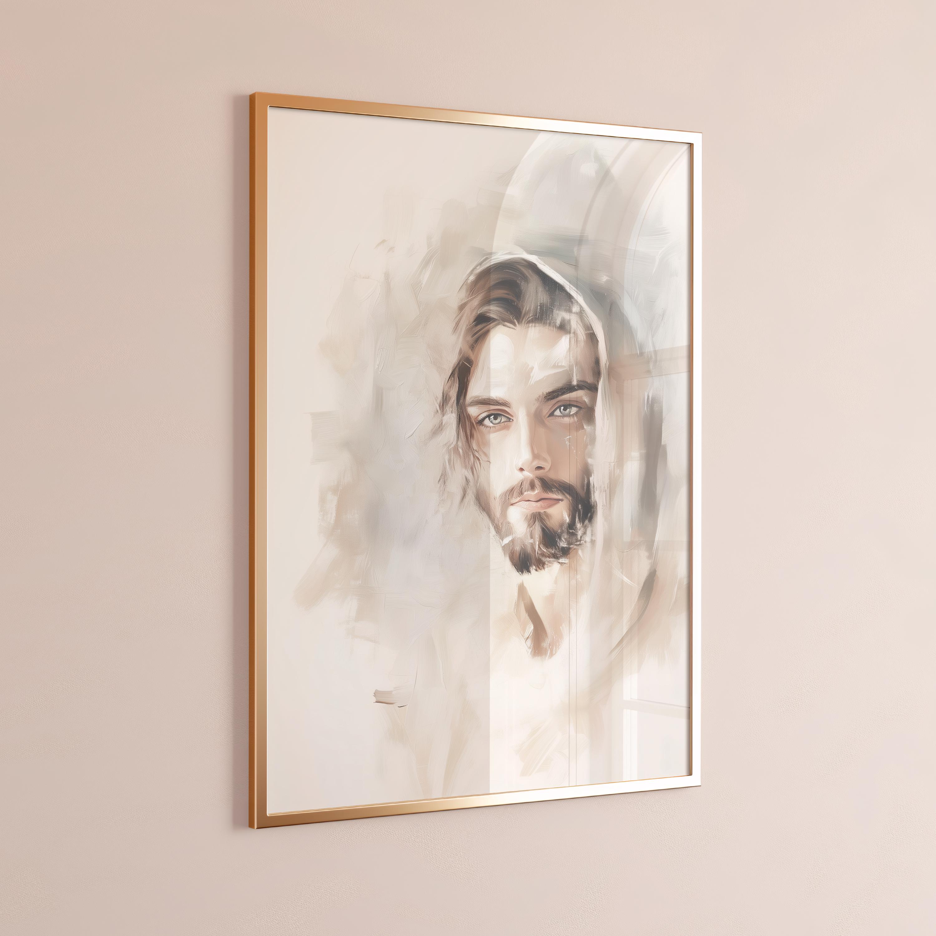 Jesus Christ Portrait: Modern Christian Wall Art (digital Download) - Etsy