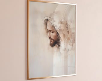 Jesus Christus Portrait: Moderne christliche Kunst (Digitaler Download)