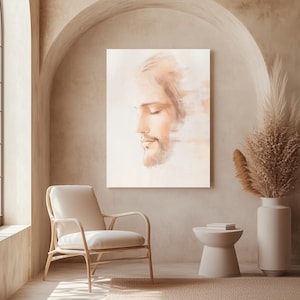 Jesus Christ wall art Painting Jesus Portrait Jesus Modern Christian Art Unique Catholic Gift Jesus Christ Picture Wall Art Prints Download