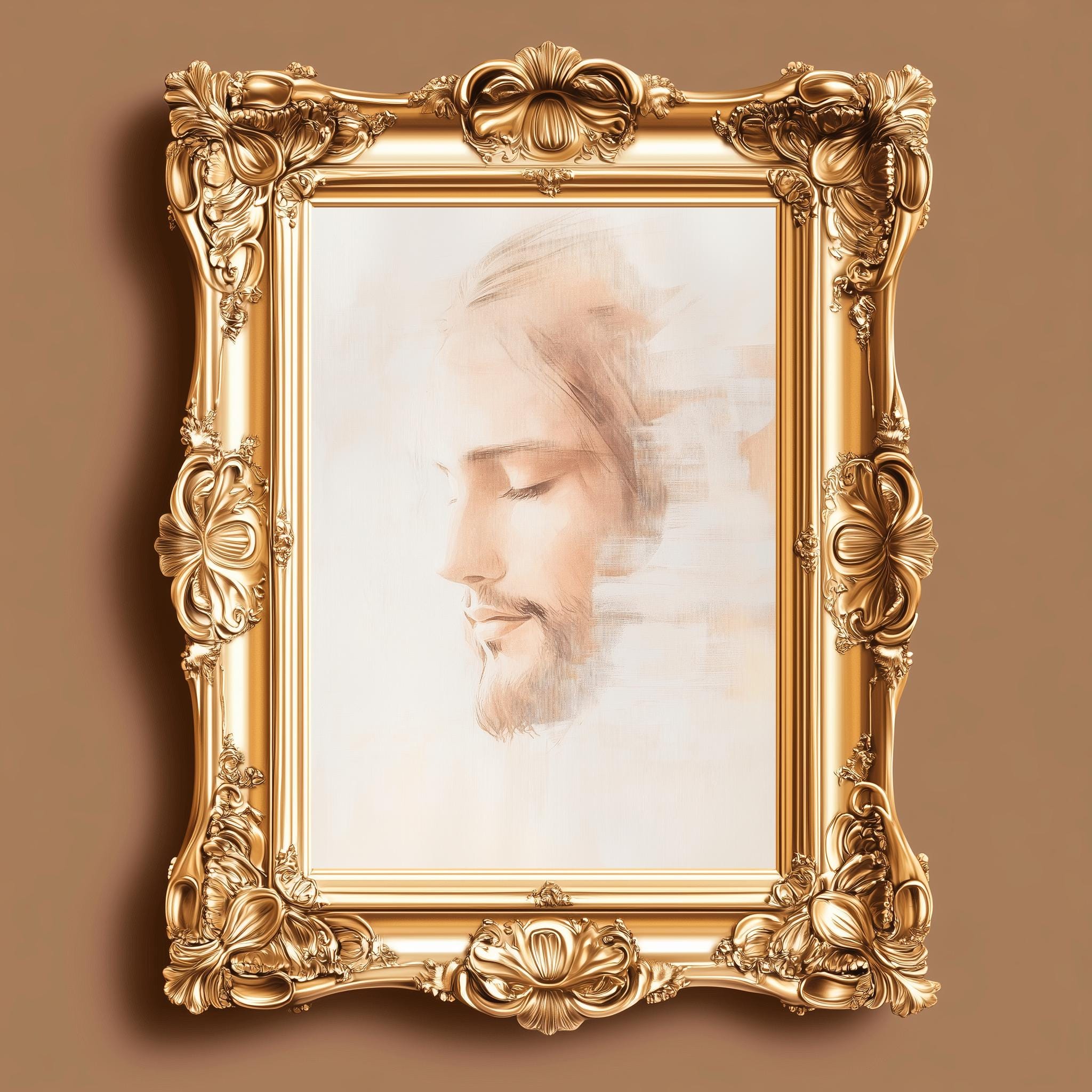 Jesus Christ Portrait Art: Modern Christian Wall Art (digital Download ...