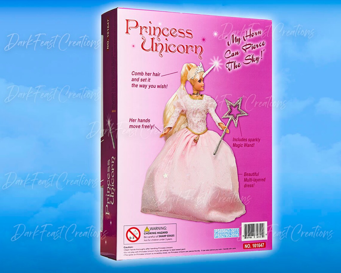 Princess Unicorn Doll The Office Replica Doll Etsy
