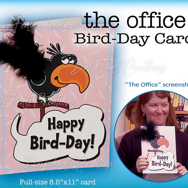 The Office Birthday Card - Happy Bird-Day