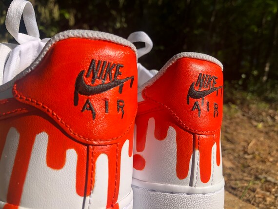 Nike air force 1s cheap orange