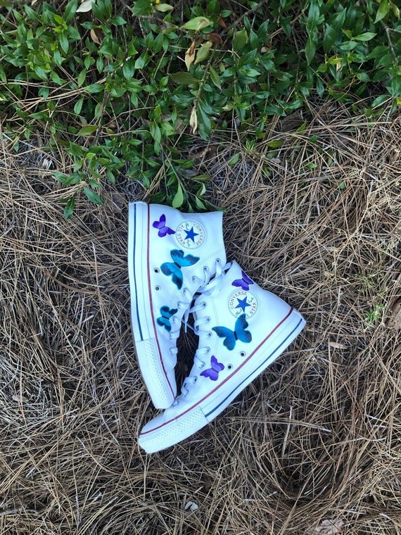 butterfly converse high tops