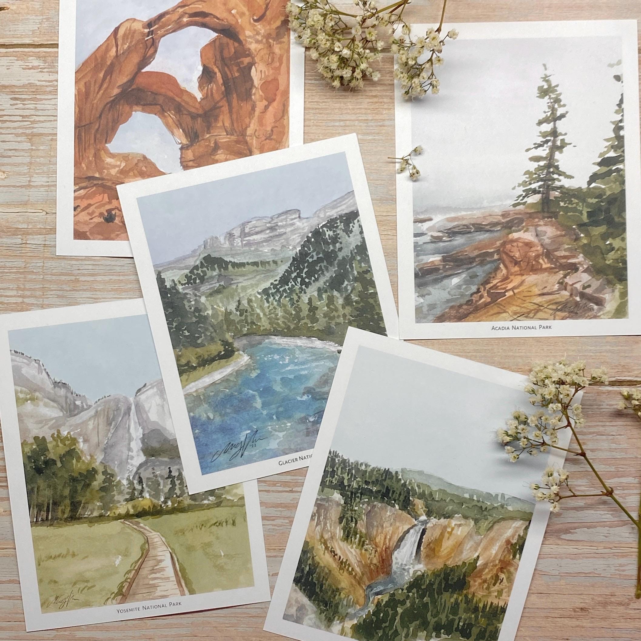 Postcard | Arches National Park | Print of Original Watercolor - Etsy