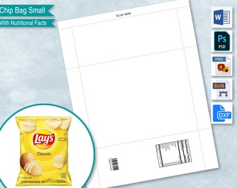 Chip Bag Template | Etsy