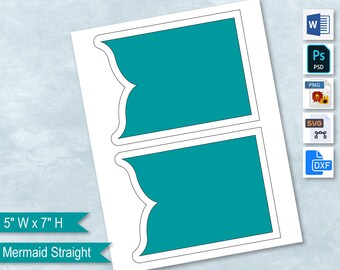 Download Curved Mermaid Tail Etsy