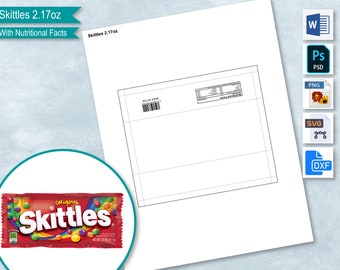 Download Skittles Template Etsy