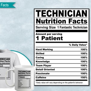Información nutricional del técnico, plantilla de etiqueta de datos nutricionales svg, imprimible, bricolaje, Eps, PNG, SvG, DxF, Cricut, Silhouette