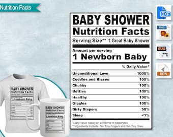 Baby shower chip bag nutrition facts