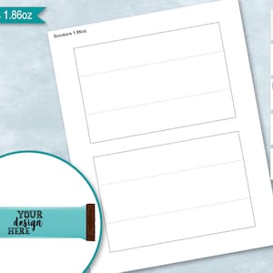 May include: Printable template for a Snickers candy bar wrapper. The template has two blank rectangles with lines for text and a design area. The text "Snickers 1.86oz" is at the top of the template.