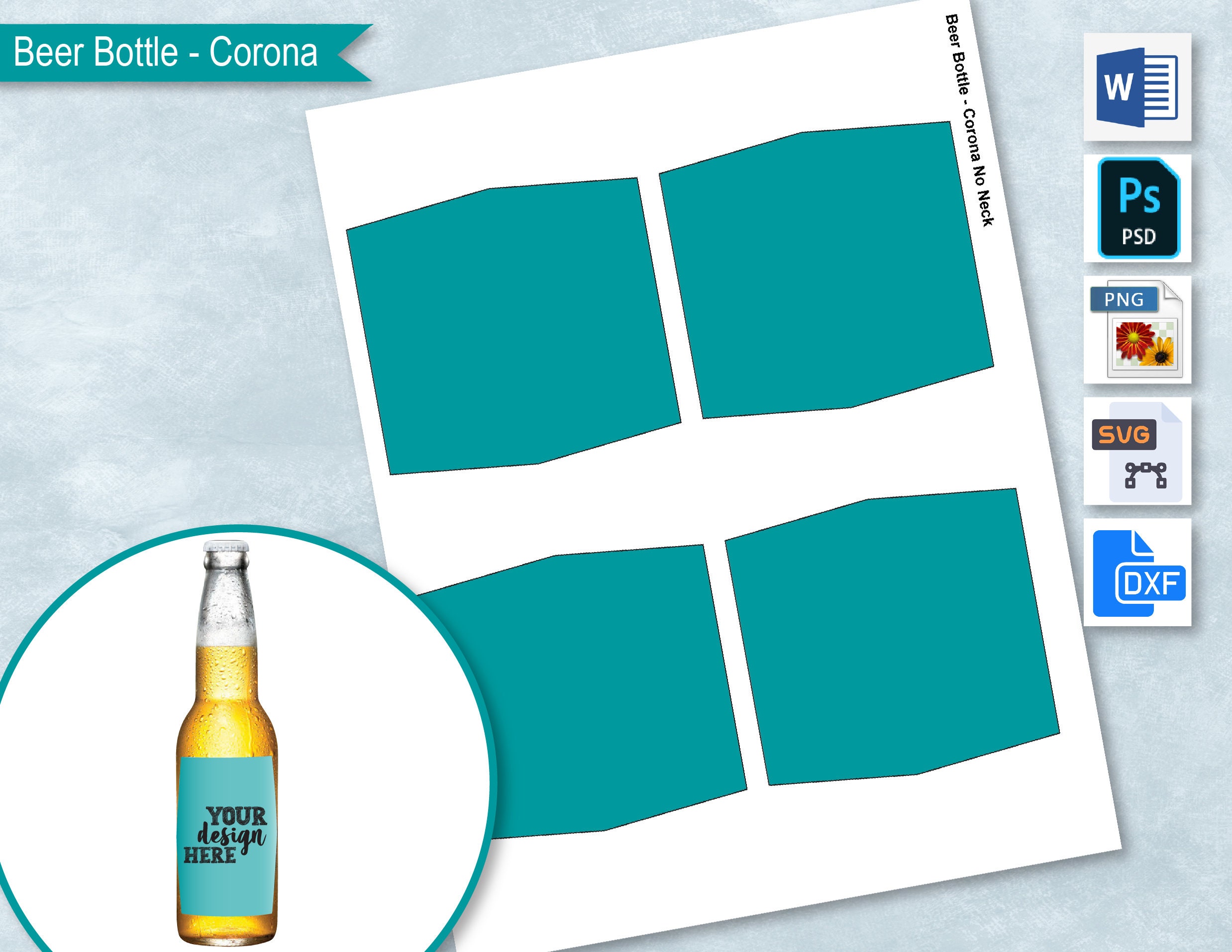 Corona Beer Bottle 12oz Label Template Corona Beer Sticker Etsy Corona Beer Bottle 12oz Label Template Corona Beer Sticker Etsy