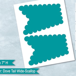 Dove Tail 5" x 7" Banner Blank Template, Dove Tail Flags Template Create Design Your Own, PSD, PNG, SVG, Dxf, Microsoft Word Doc Formats