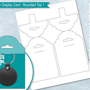 6x2 Keyring Display Card Svg 2.5x5, Keychain Display Card Svg, Shapes PNG  DXF Pdf Eps Files for Cricut and Silhouette, Instant Download 