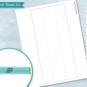 Sour Straws Candy 2oz 57g Blank Wrapper Template, Sticker Label, Create Design Your Own, PSD, PNG, SVG, DxF, Microsoft Word Doc