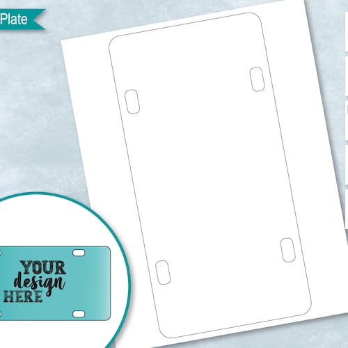 License Plate Blank Template Sublimation Number Plate Label Etsy