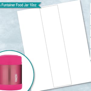 May include: A pink Thermos Funtainer Food Jar with a stainless steel interior. The jar is 10oz and has a pink lid.