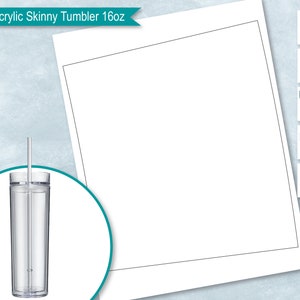 Maars Acrylic Skinny Tumbler 16oz Blank Wrapper Template, Maars Sublimation, Create Design Your Own, PsD, PnG, SvG, Dxf, Eps Formats