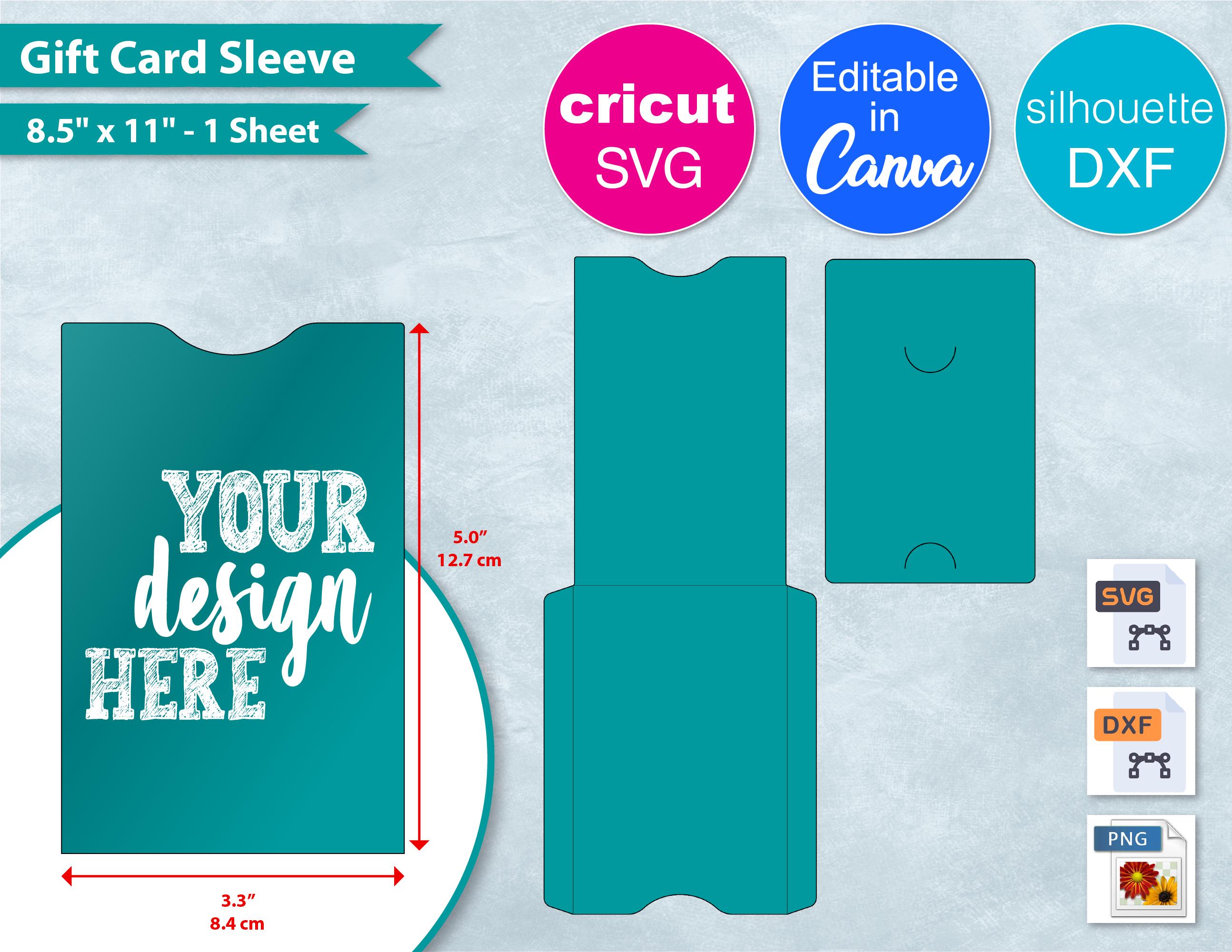 gift card sleeve template Gina K Designs - DIE main image 0