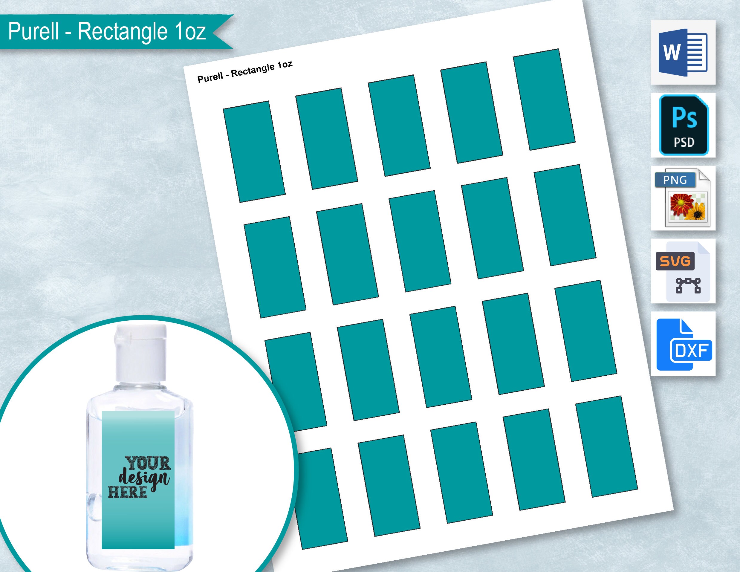 Hand Sanitizer Label Template – PARAHYENA