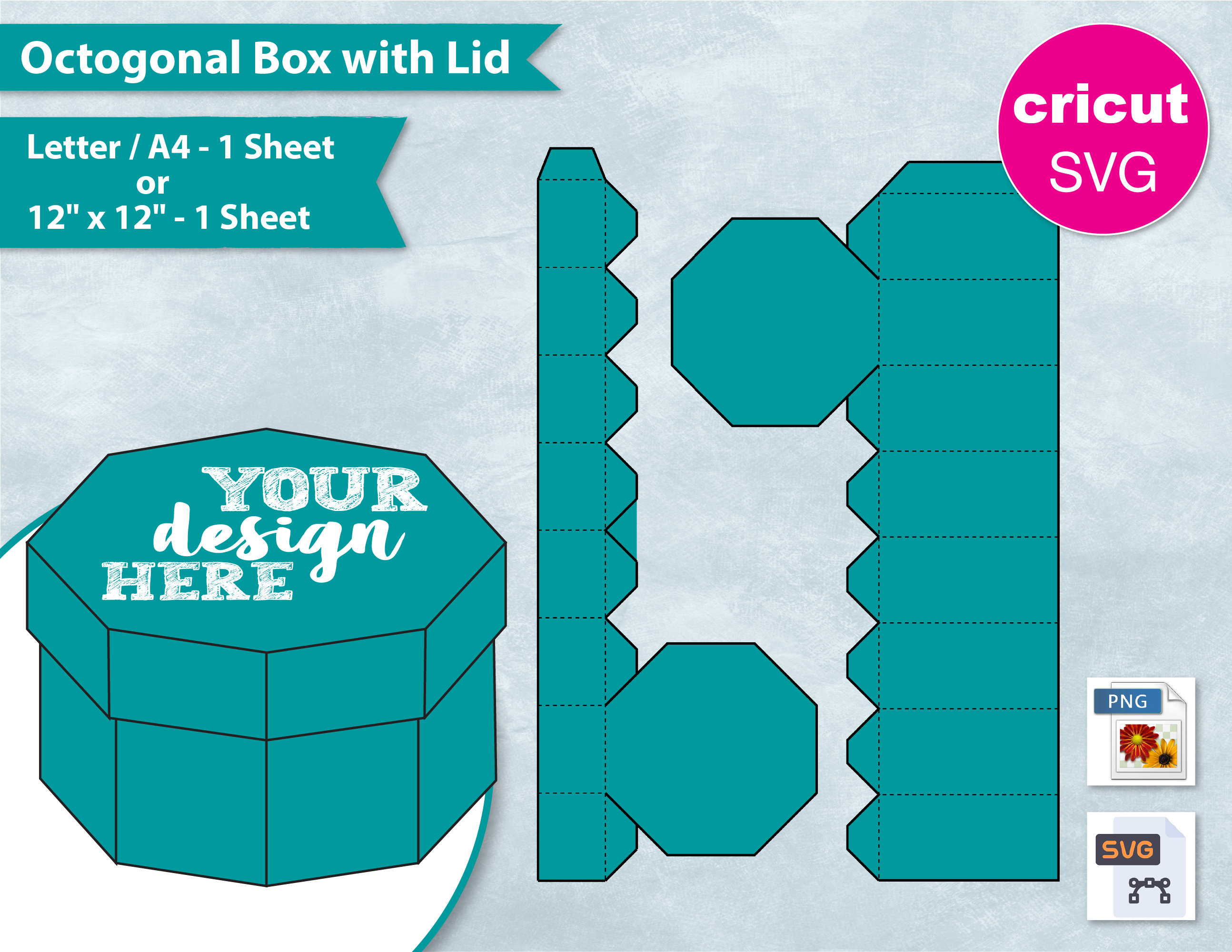 Octagon Box Template Free