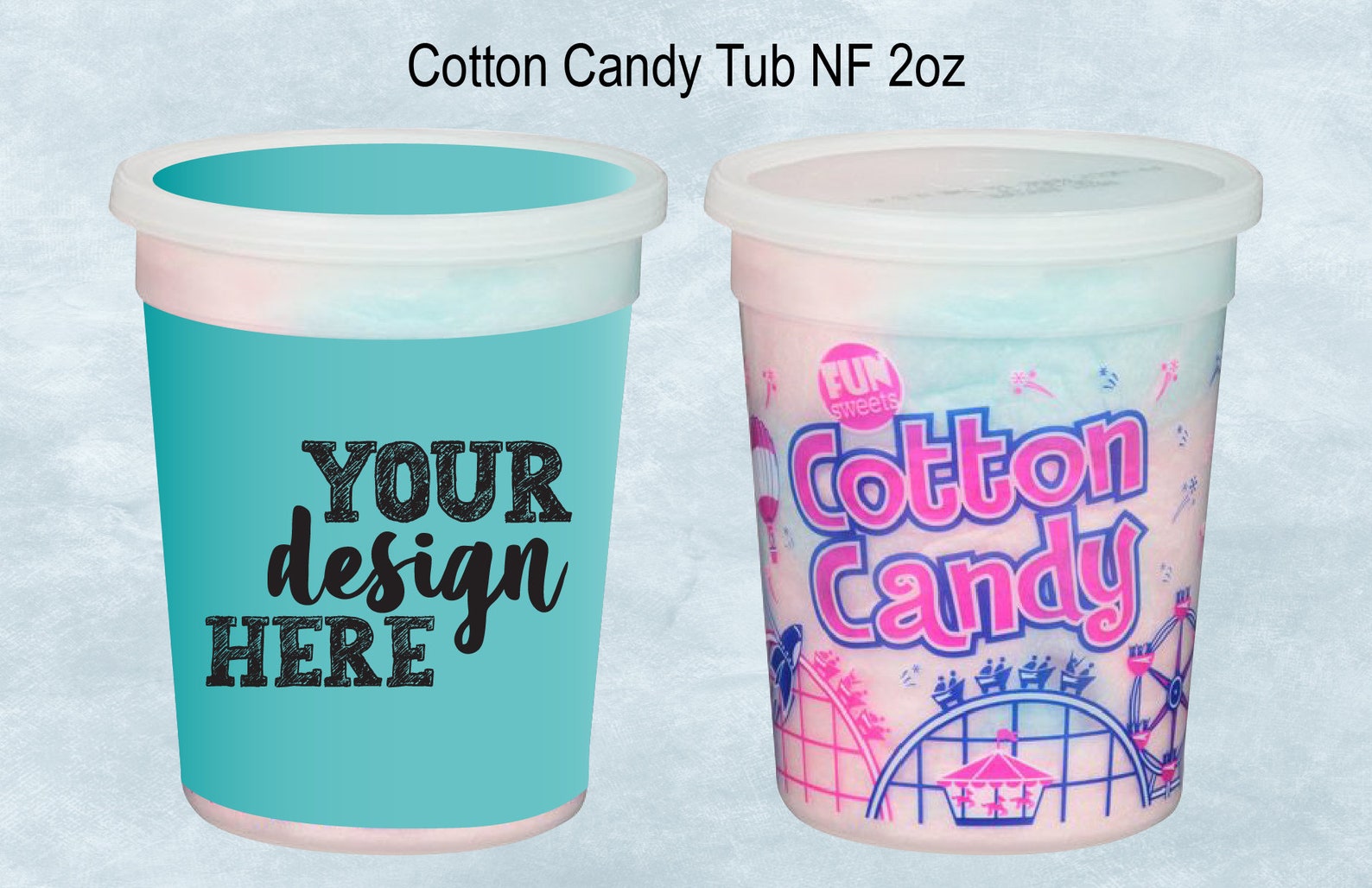 Cotton Candy 2oz 60g Blank Wrapper Template Sticker Label | Etsy