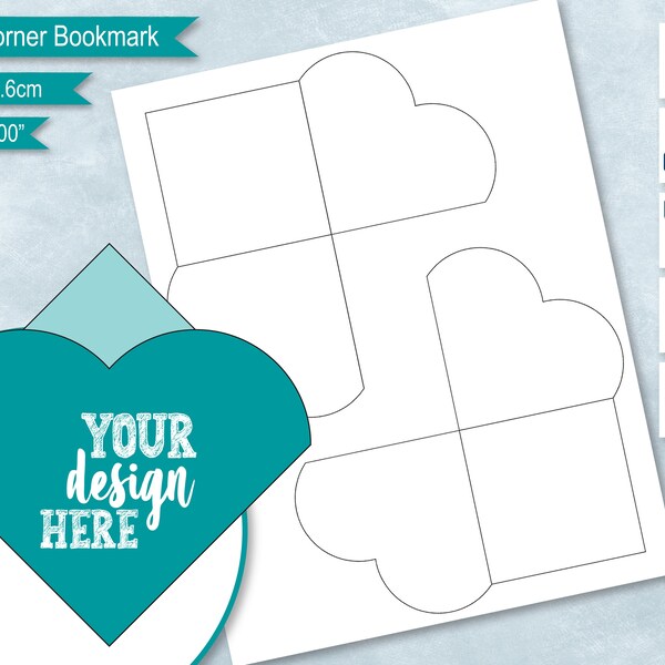 Heart Bookmark - Etsy