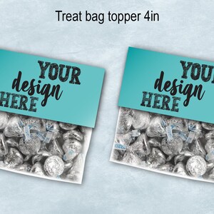 4 Inch Treat Bag Topper Blank Template With Nutritional Facts, Bag ...