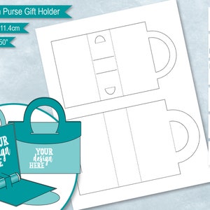 Modello vuoto per porta-regalo per balsamo per labbra, scatola pieghevole per balsamo per labbra con stampa a sublimazione, personalizza il tuo design, PsD, PNG, SvG, DxF, EPS, MS Word