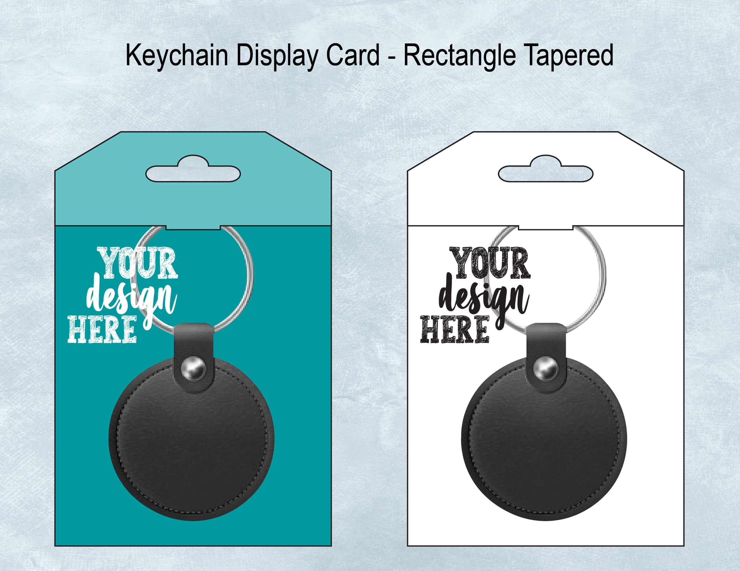 Keychain Card Background Design Rectangle Tapered Wide Keychain Display Card Blank Template ...
