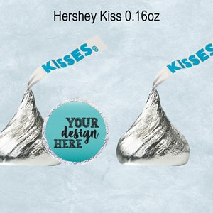 Hershey Kisses 0.16oz Blank Template Hershey Kiss Sticker | Etsy