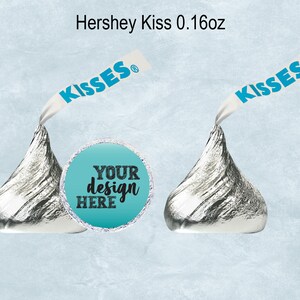 Hershey Kisses 0.16oz Blank Template Hershey Kiss Sticker | Etsy