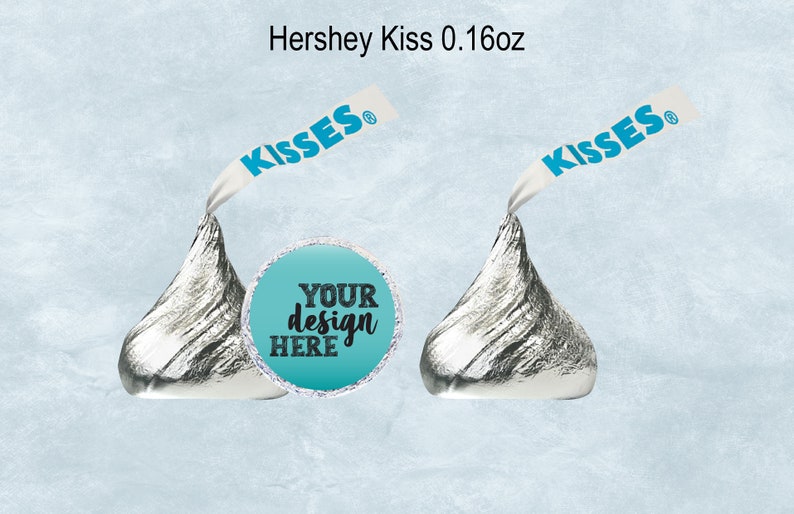 Hershey Kisses 0.16oz Blank Template Hershey Kiss Sticker - Etsy