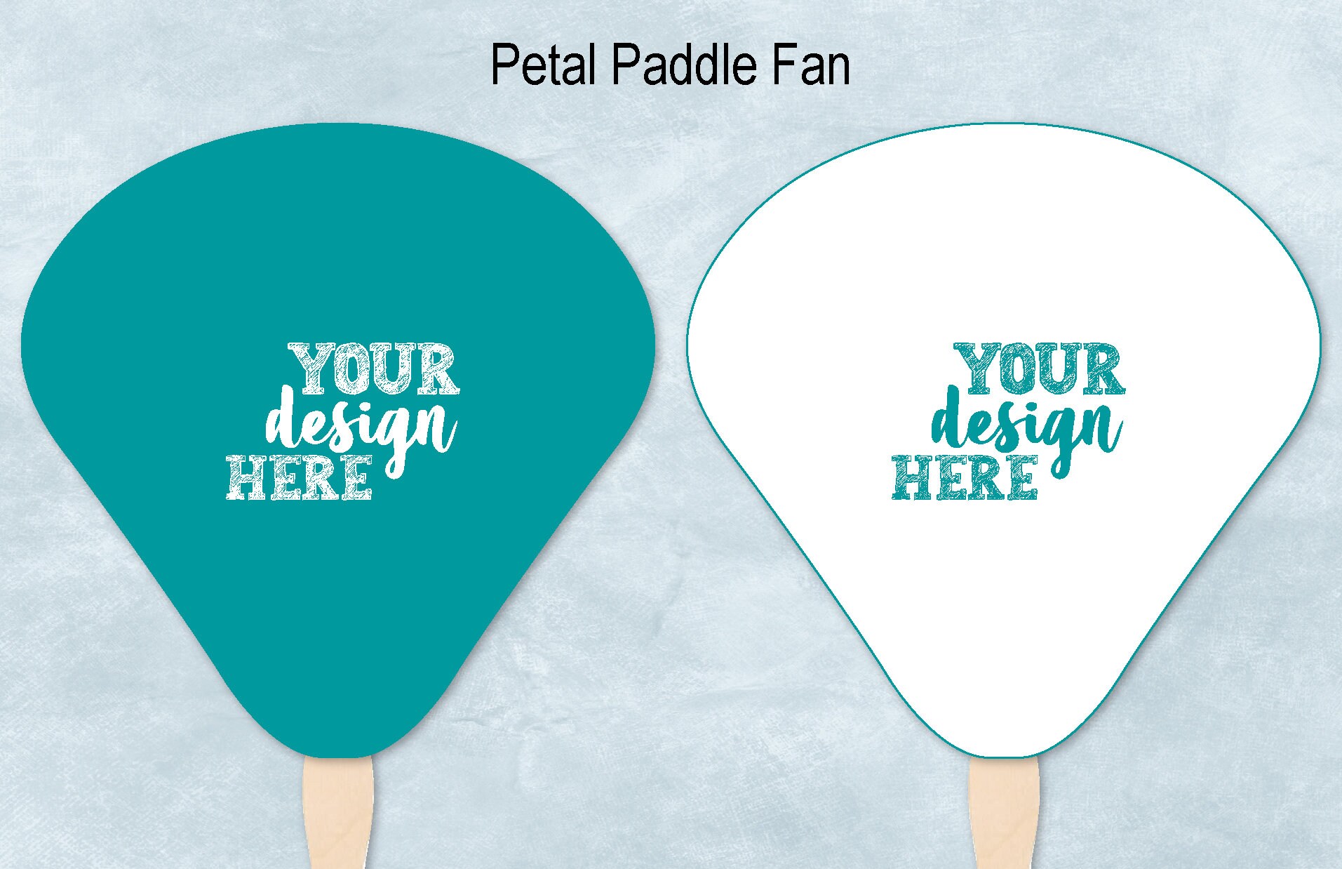 Petal Shape Paddle Fan Blank Template Church Wedding Program - Etsy ...