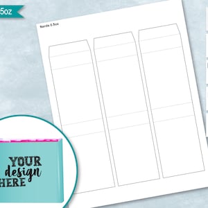 Candy Box 0.5oz 14g Blank Wrapper Template, Candy Box Sticker Label, Create Design Your Own, PSD, PNG, SVG, DxF, Microsoft Word Doc Format