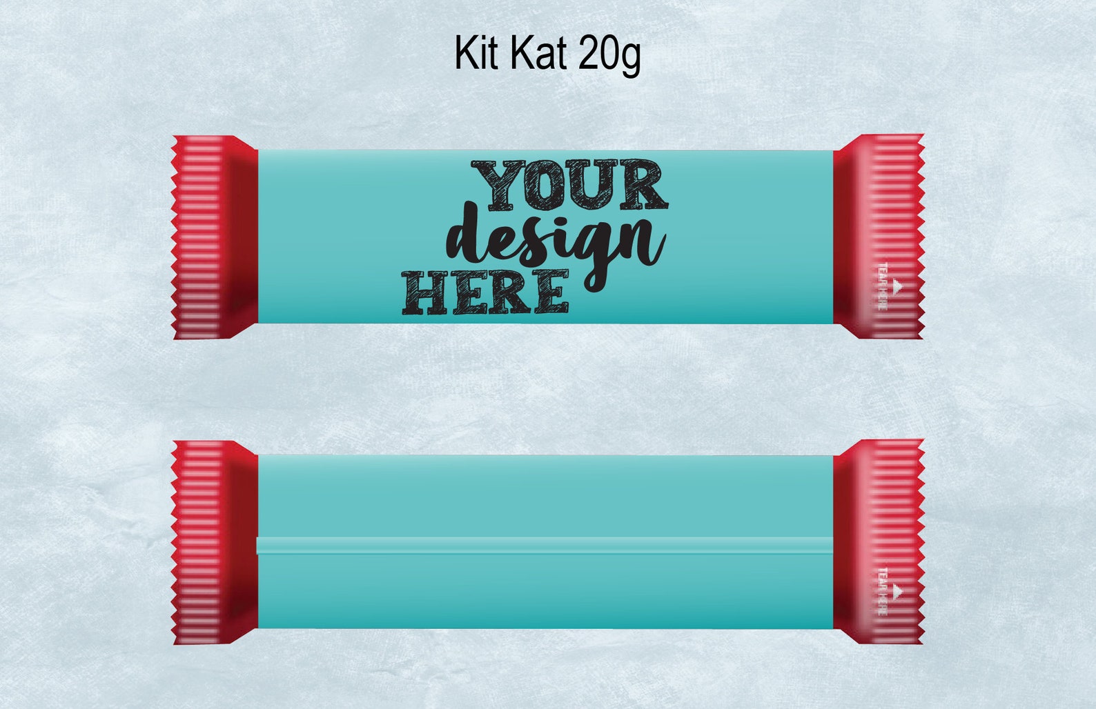 Kit Kat 20g 2 Finger Blank Wrapper Template Kit Kat Sticker Etsy