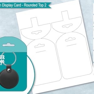 Keychain Holder Display Card SVG, Keyring Holder Dxf, Eps, Png, Pdf, Make  Your Own Keychain Display Card, Keychain Card Template Your Brand 