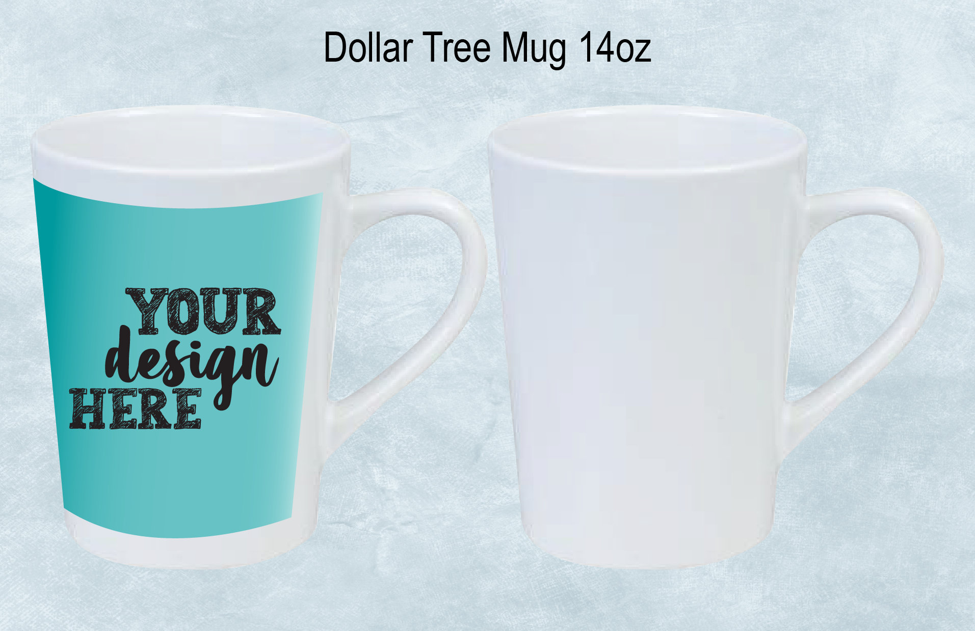 14 Oz Dollar Tree Mug Blank Wrapper Template Coffee Tea Mug Etsy UK