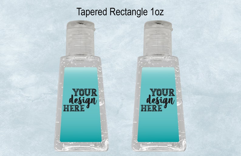 Hand Sanitizer 1oz Blank Label Template, 1 oz Sticker Label, Create Your Own Design, PsD, PNG, SvG, DxF, MS Word Doc Formats image 2