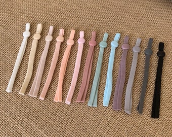 5mm Soft Color Elastic Band Cord with Adjustable Stopper Adjuster Buckle for DIY Mask Sewing USA Stock