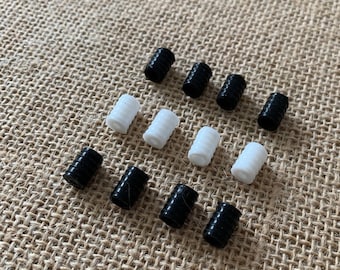 24/50/100/200 Pcs White | Black DIY Face Cover Adjustment Elastic Cord Stops Ear Loop Adjustable Stopper Cord Locks Adjuster USA Stock